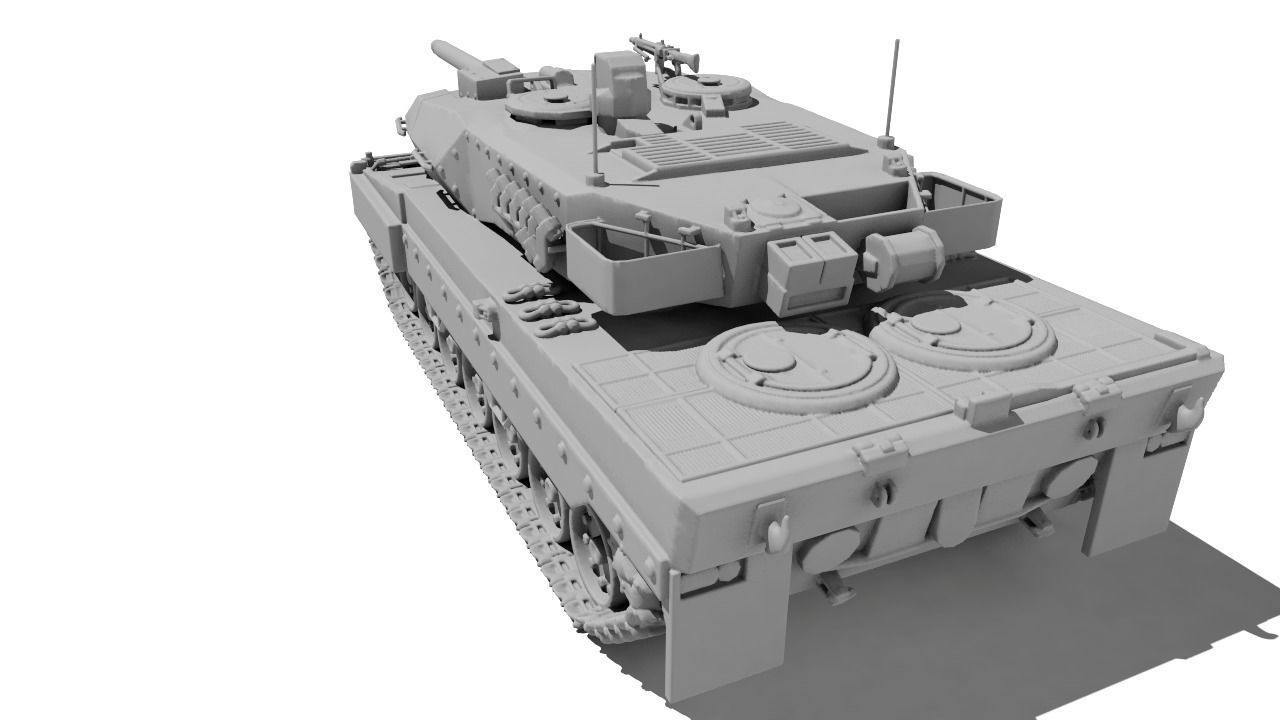 TANK LEOPARD 2A6 for 3D print 3D print model_3