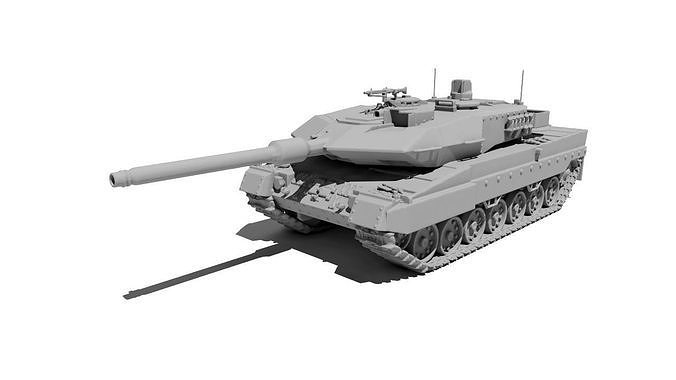 TANK LEOPARD 2A6 for 3D print 3D print model