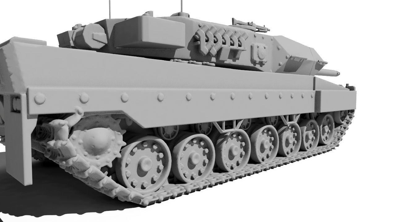 TANK LEOPARD 2A6 for 3D print 3D print model_6