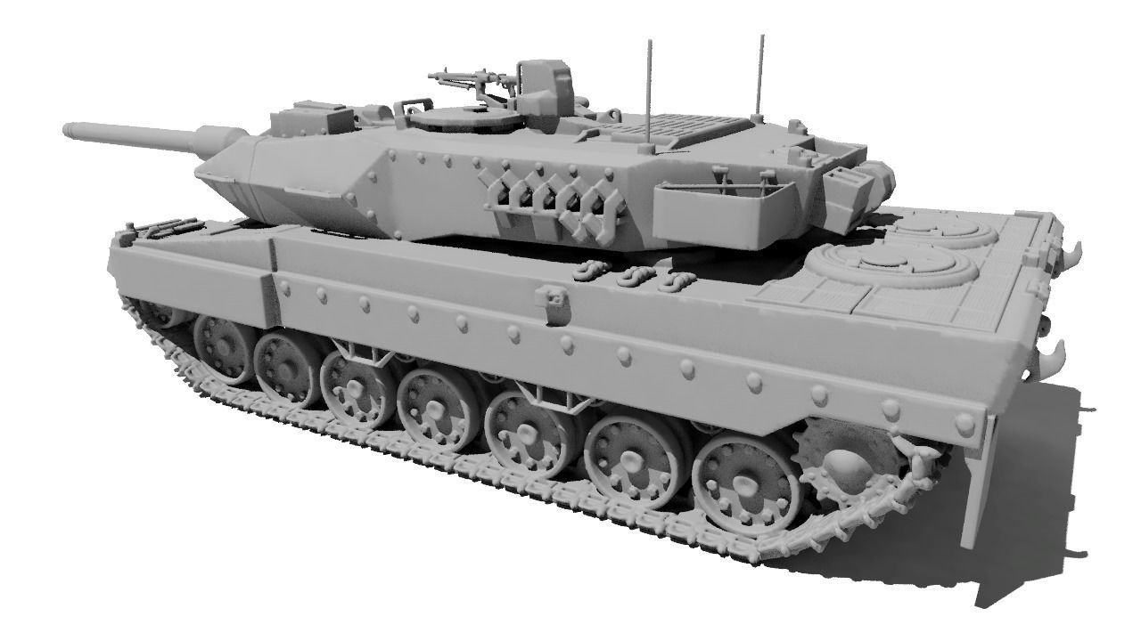 TANK LEOPARD 2A6 for 3D print 3D print model_1
