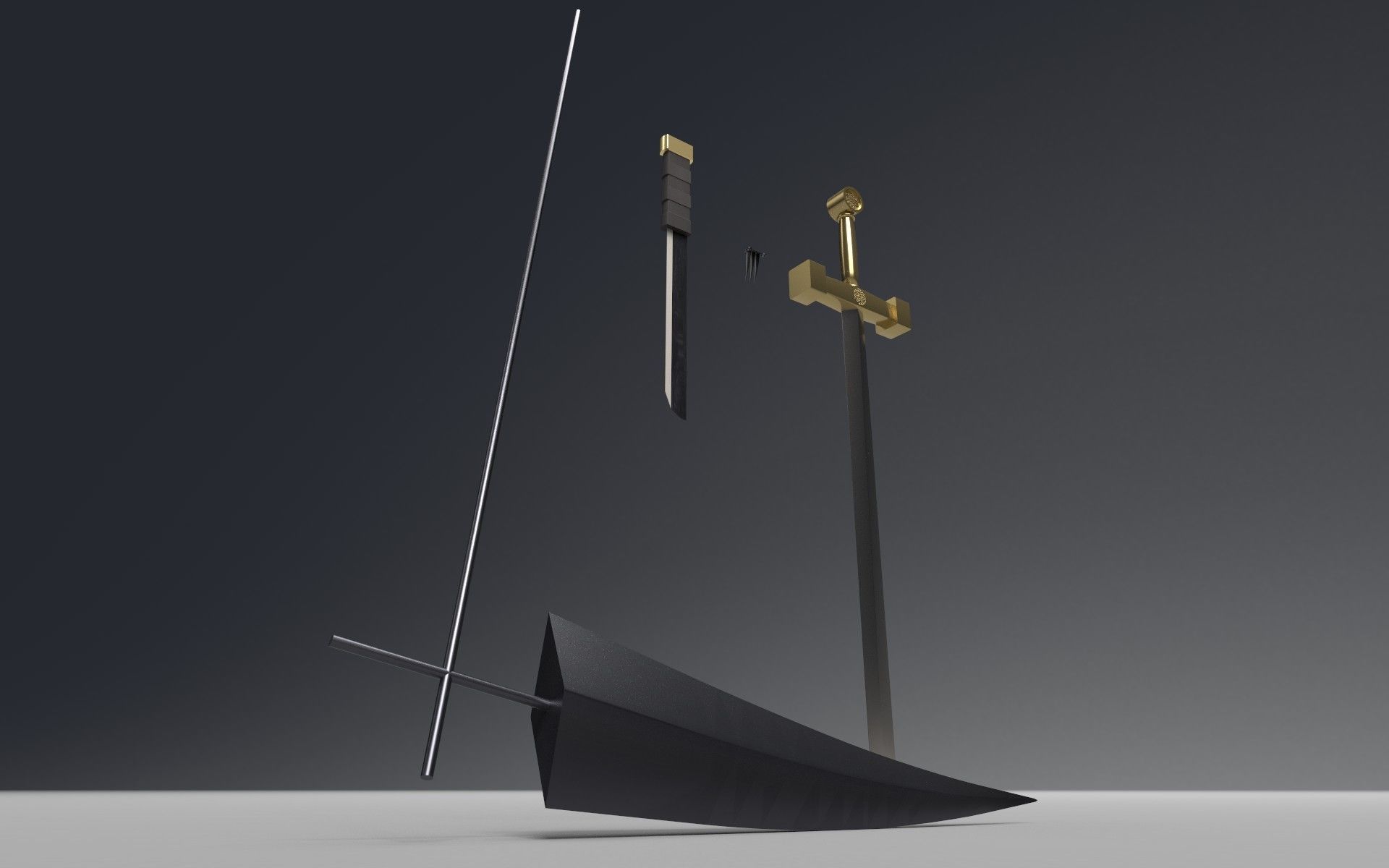 weapon package 1 3D model_2