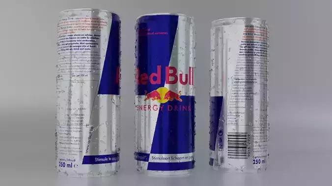 Red Bull Energy Drink 3D model