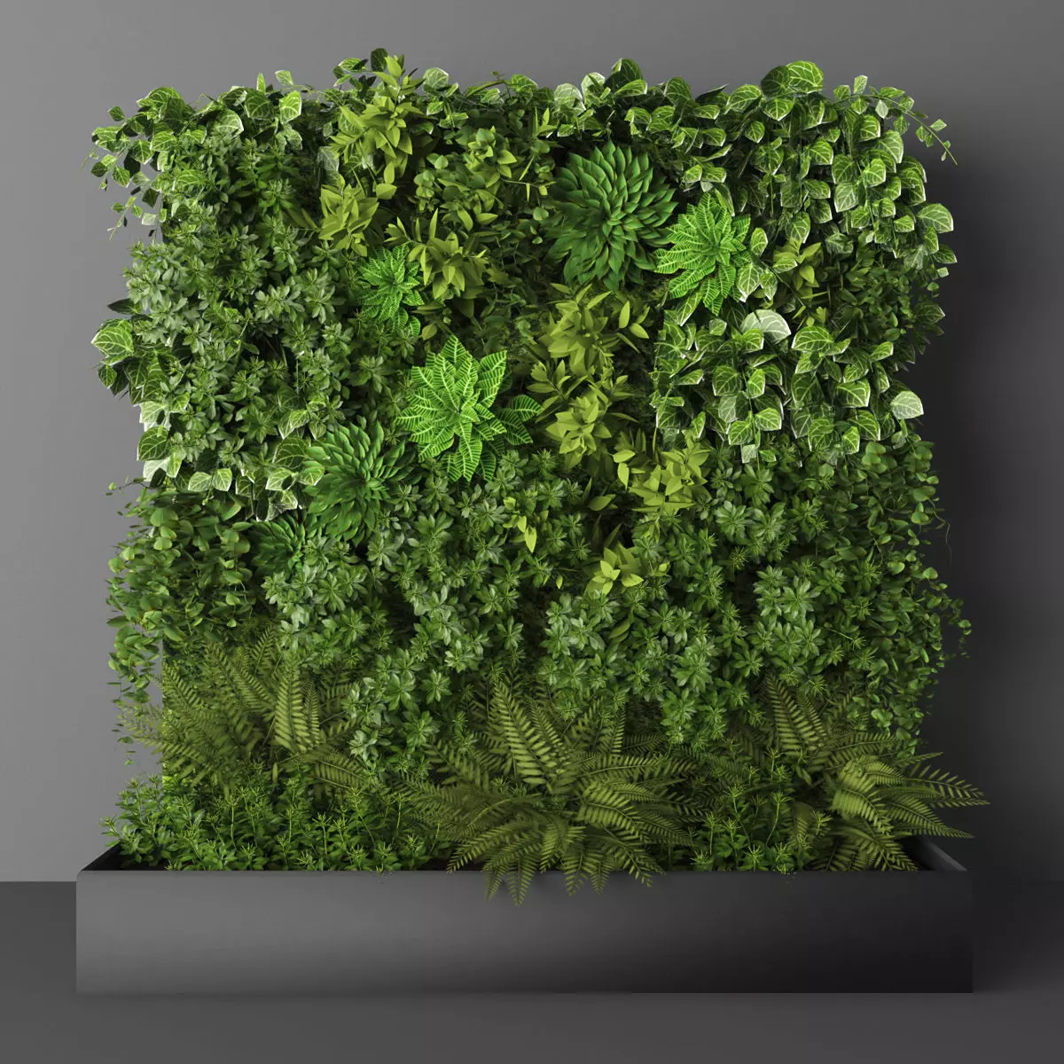 Vertical garden 144 Low-poly 3D model_0