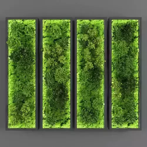Vertical garden 146 Low-poly 3D model