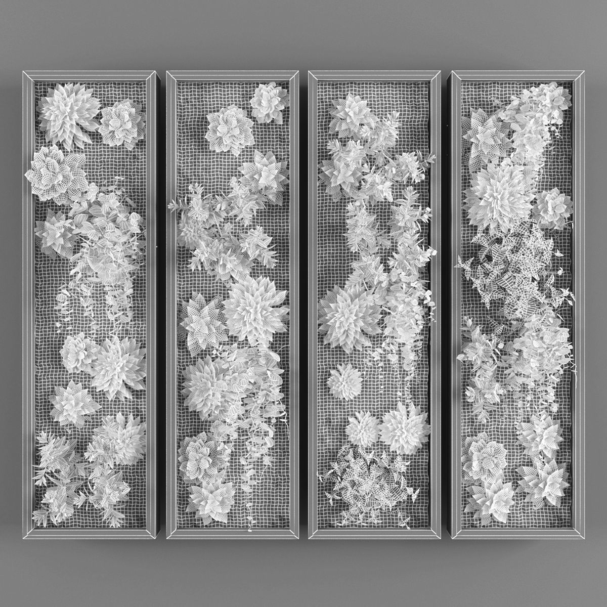 Vertical garden 146 Low-poly 3D model_2