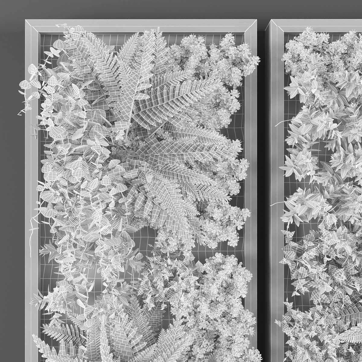 Vertical garden 147 Low-poly 3D model_2