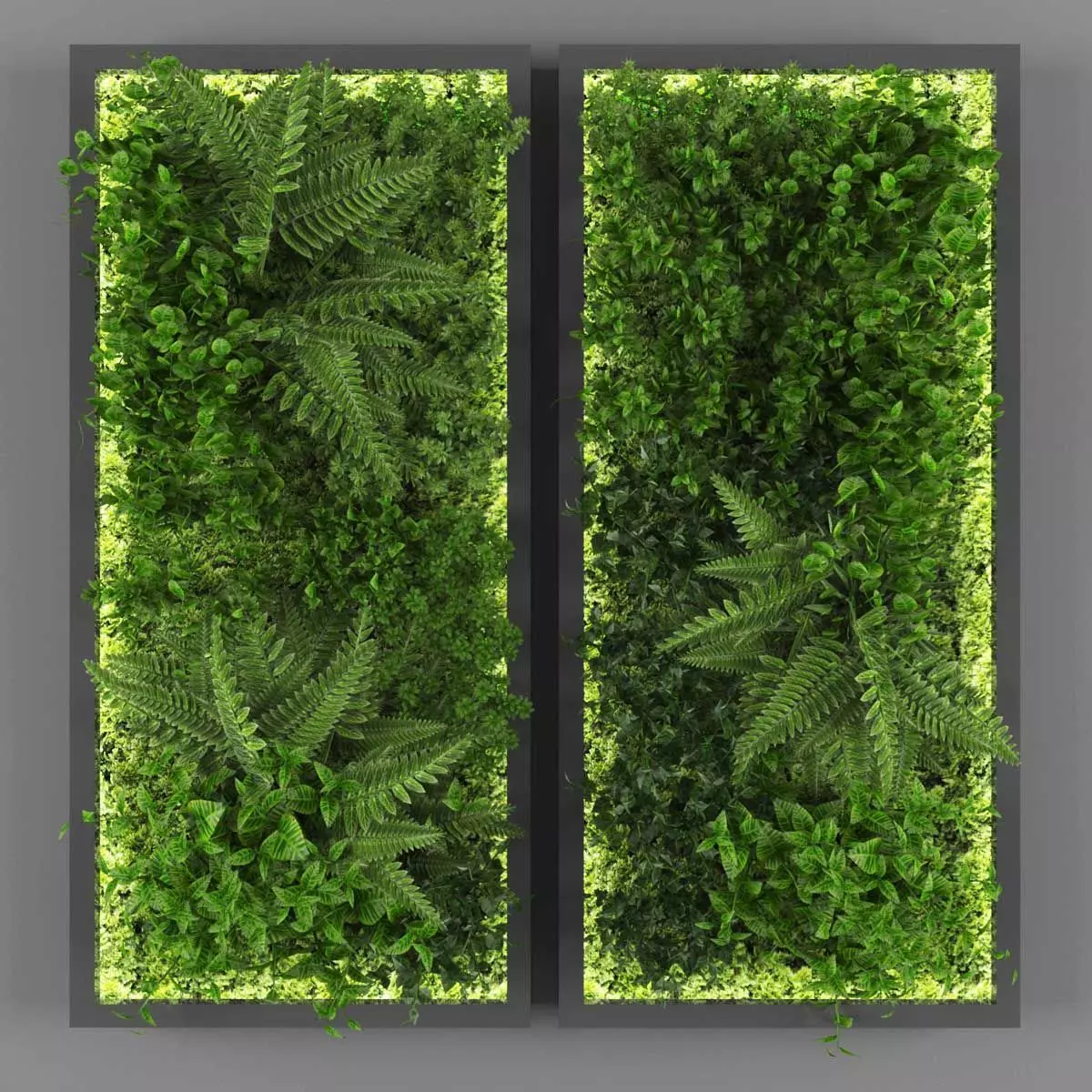 Vertical garden 147 Low-poly 3D model_0