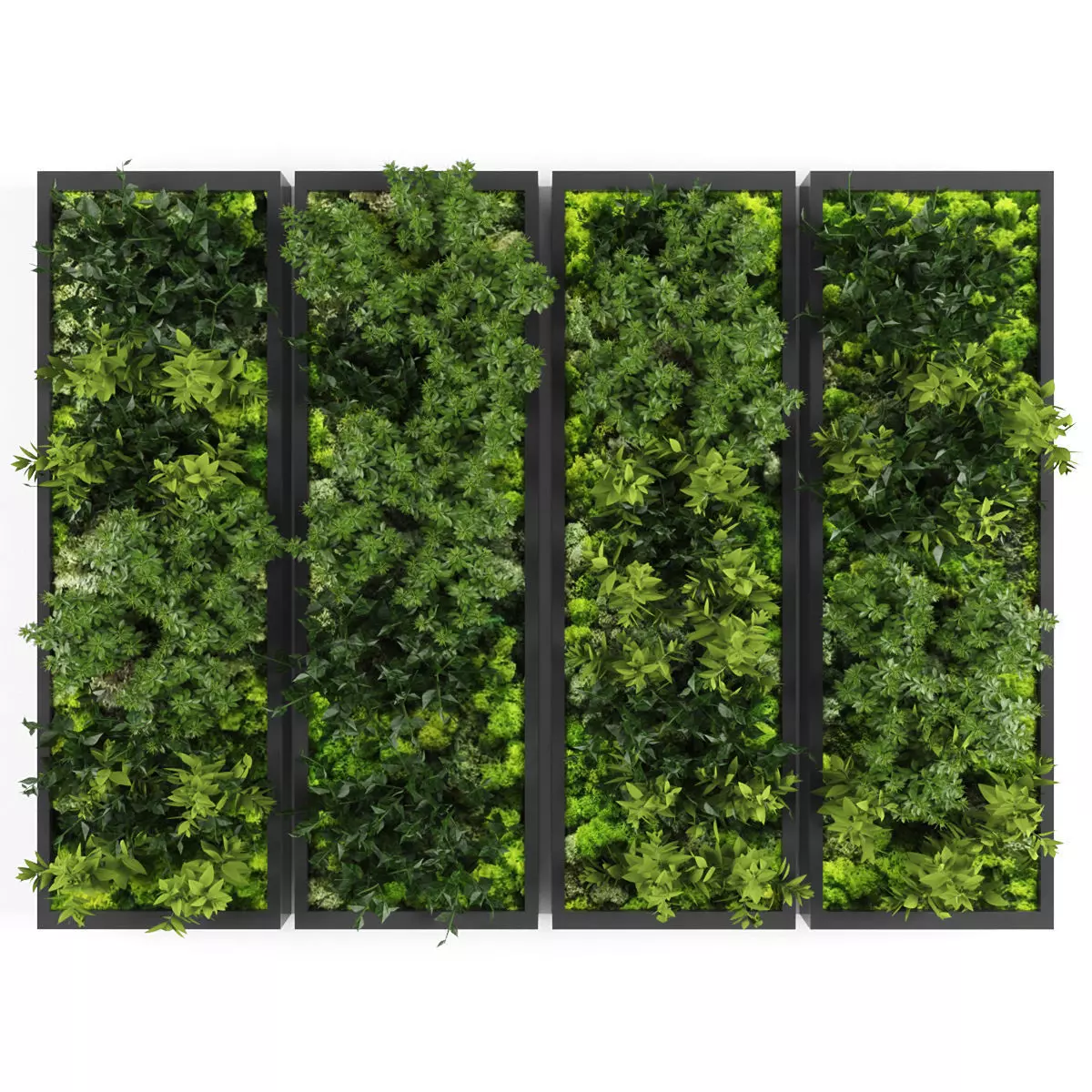 Vertical garden 148 Low-poly 3D model_0