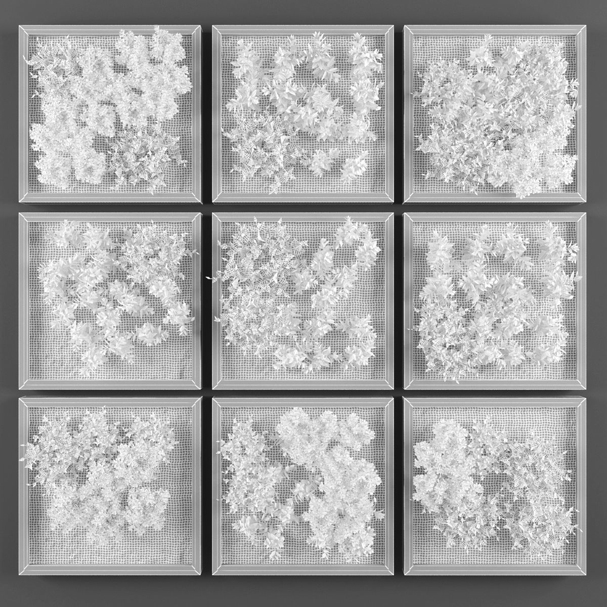 Vertical garden 150 Low-poly 3D model_1