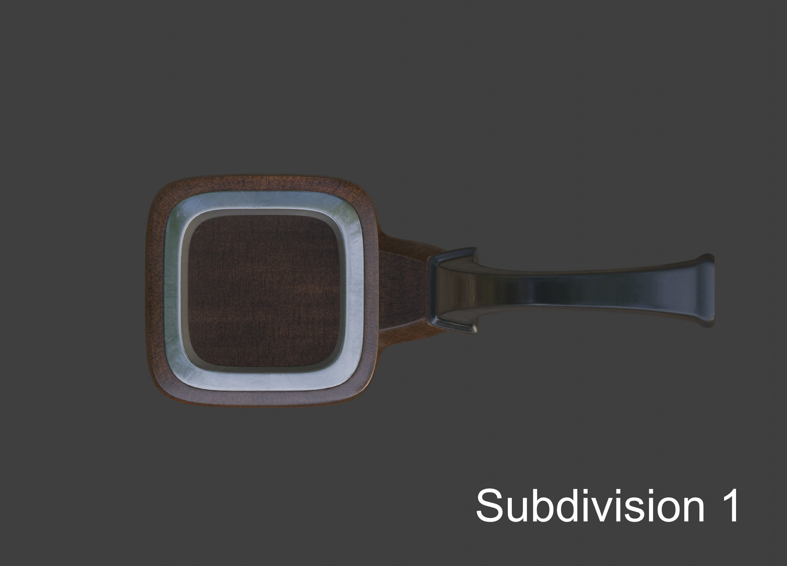 Vintage wooden tobacco pipe smoking 3D model_29