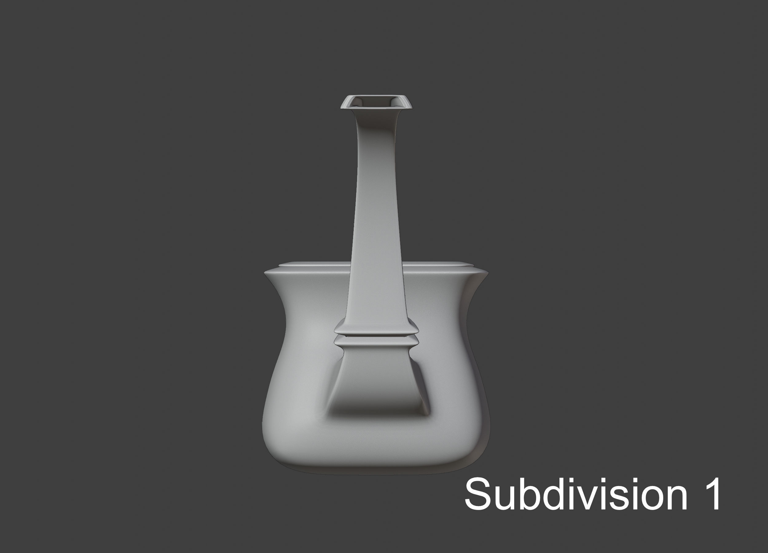 Vintage wooden tobacco pipe smoking 3D model_7