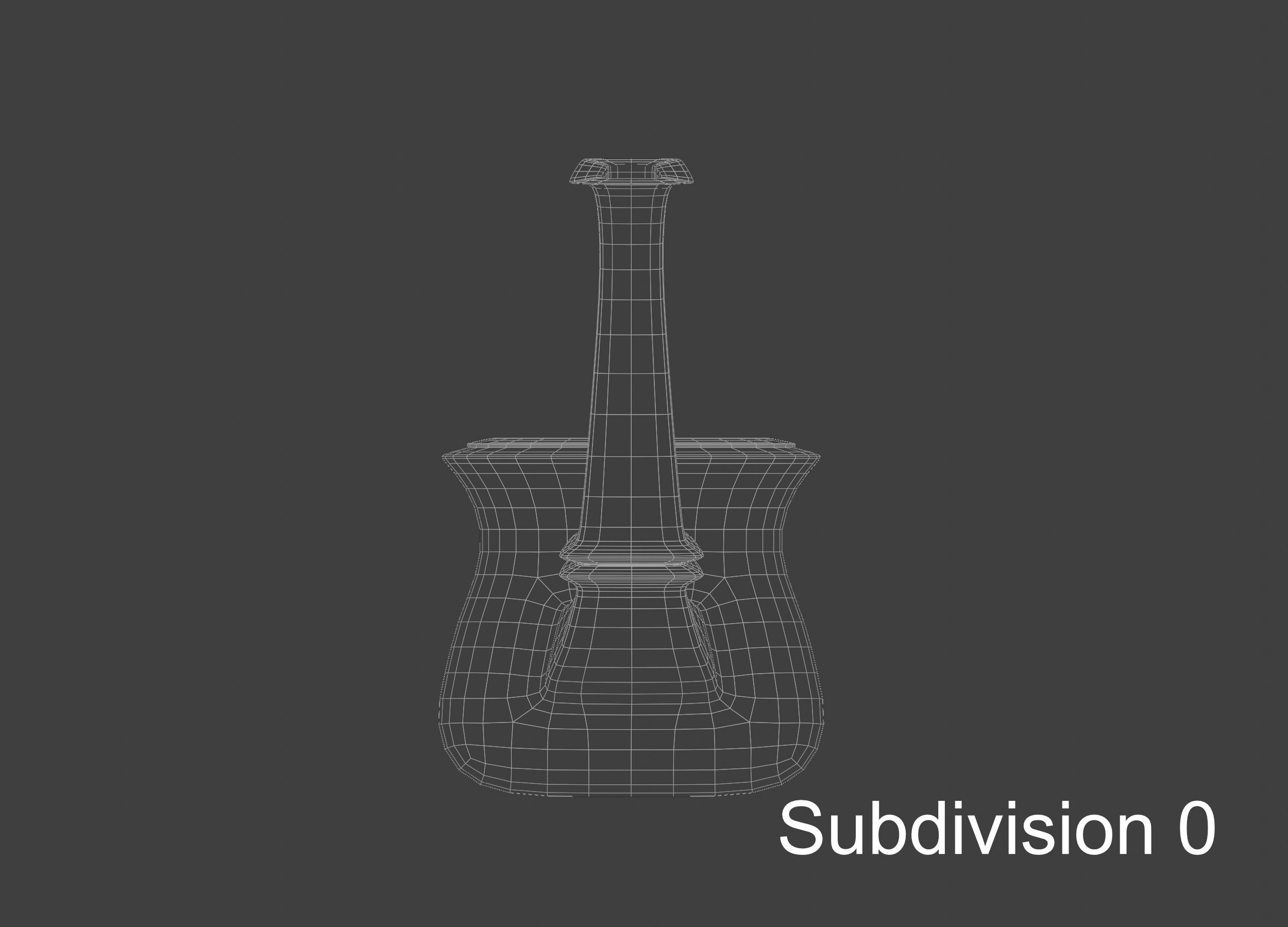 Vintage wooden tobacco pipe smoking 3D model_22