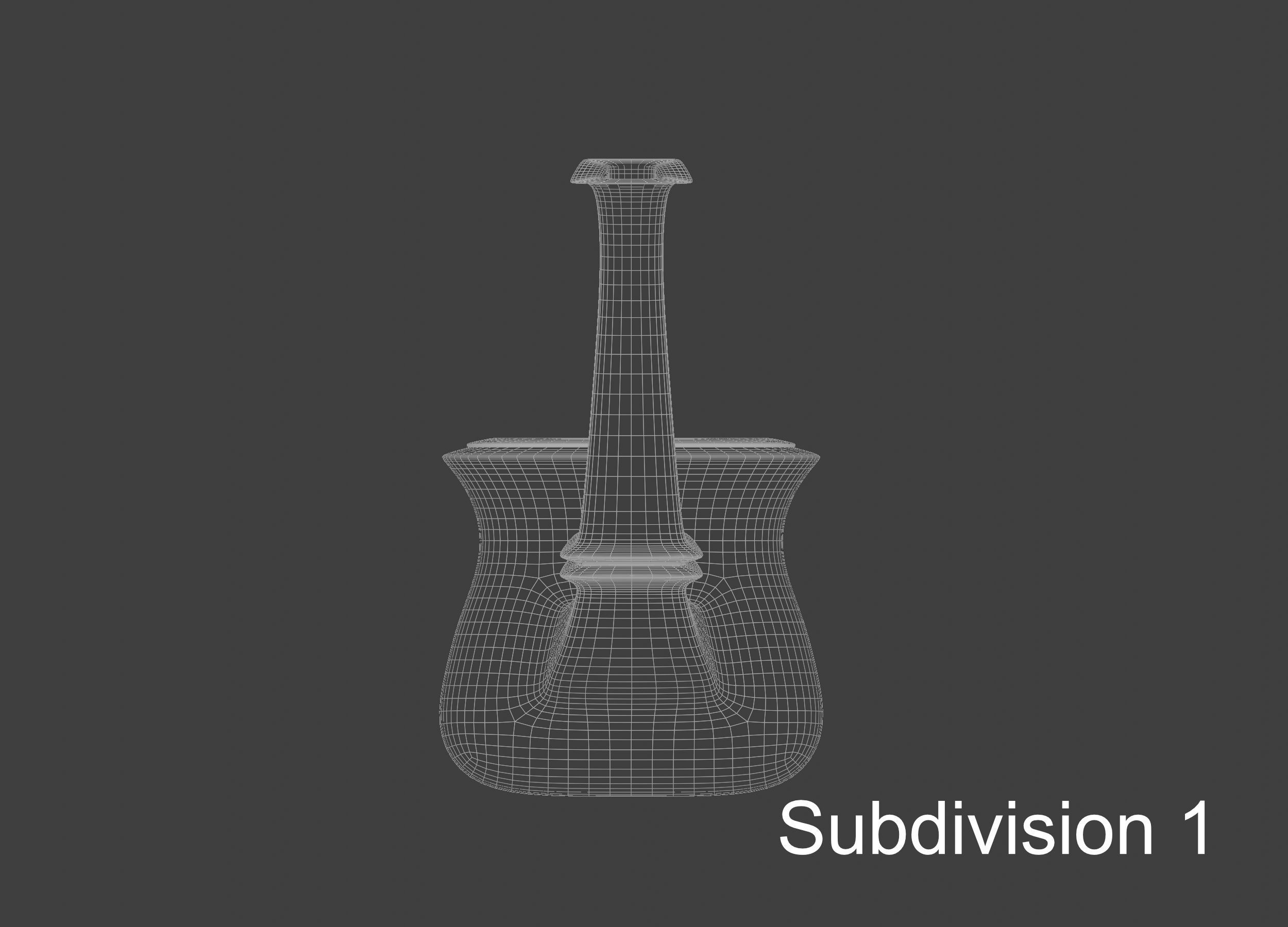 Vintage wooden tobacco pipe smoking 3D model_23