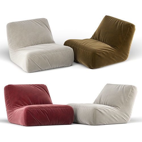 Zoe Armchair 3D model 2