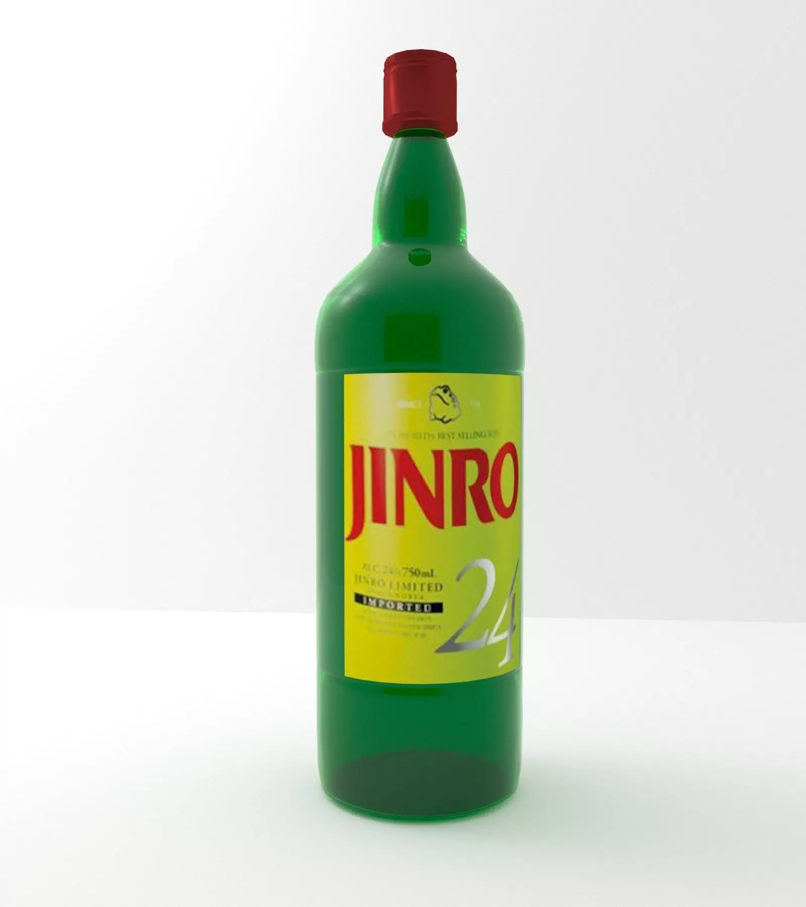 JINRO bottle Free 3D model