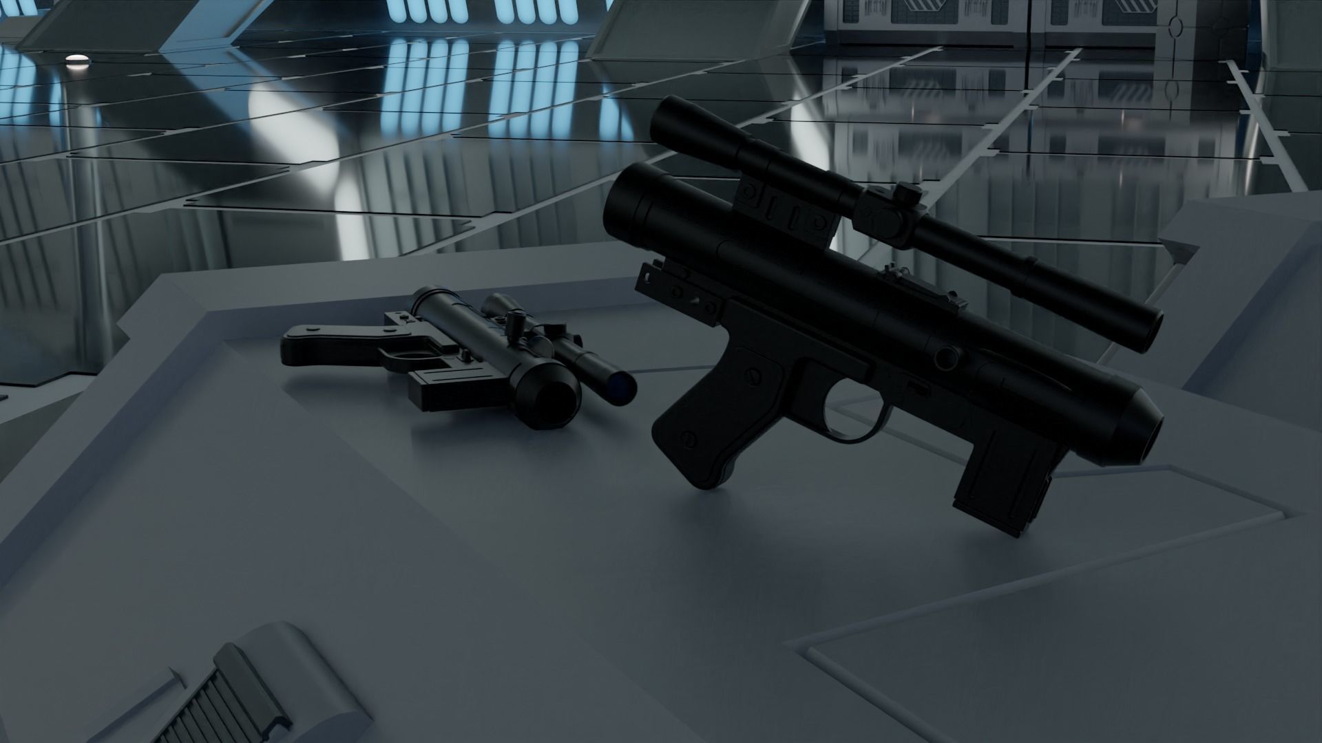 SE-14R Light Repeating Blaster 3D model_8