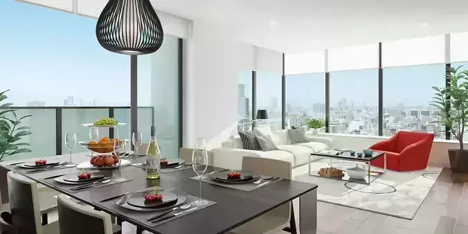 Penthouse living room