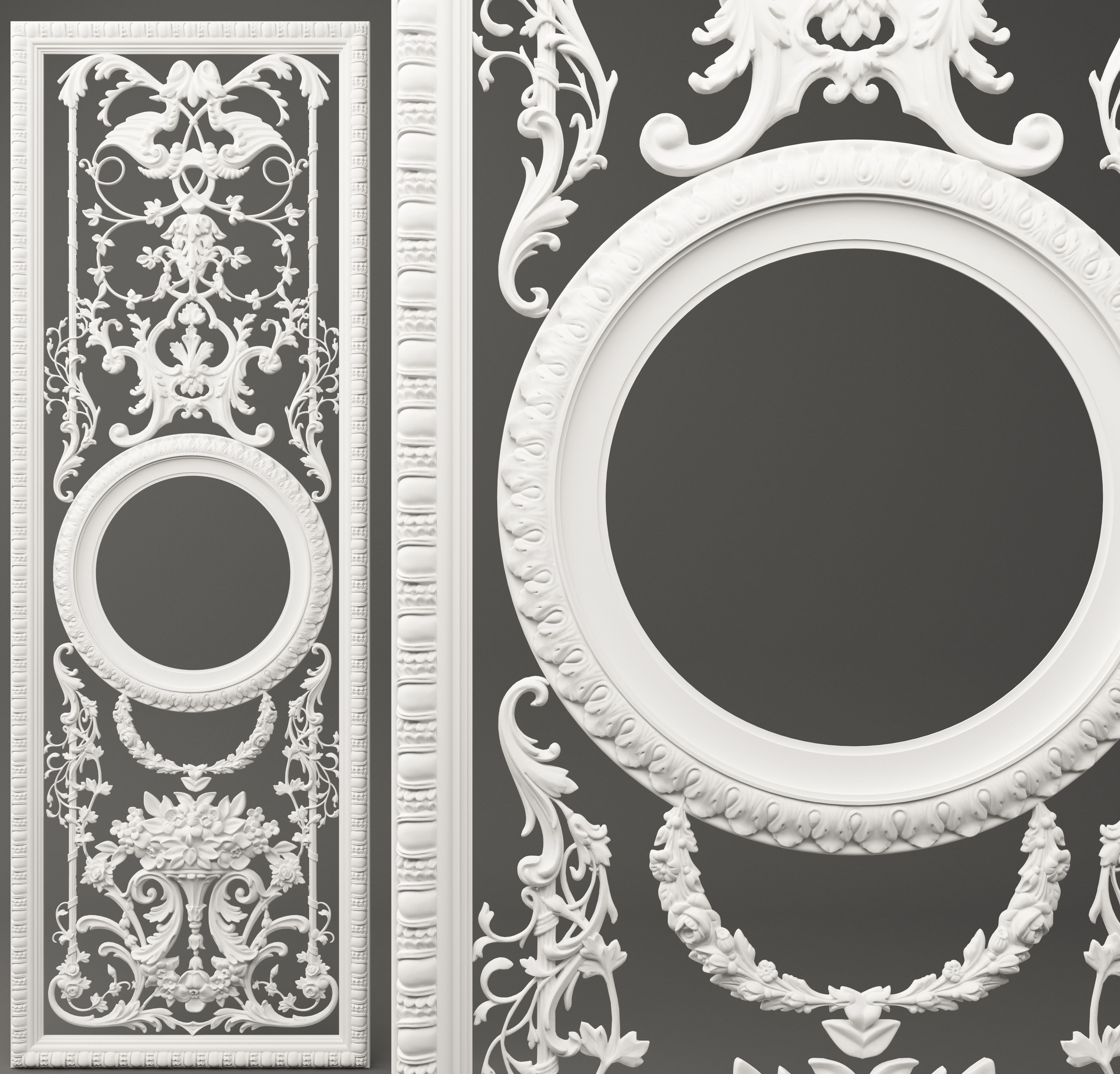 classic plaster 3D model_1