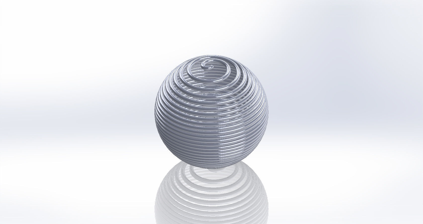 Spring ball 3D print model_5