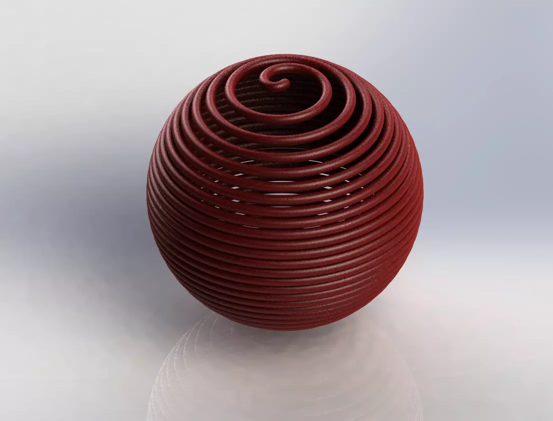 Spring ball 3D print model_0