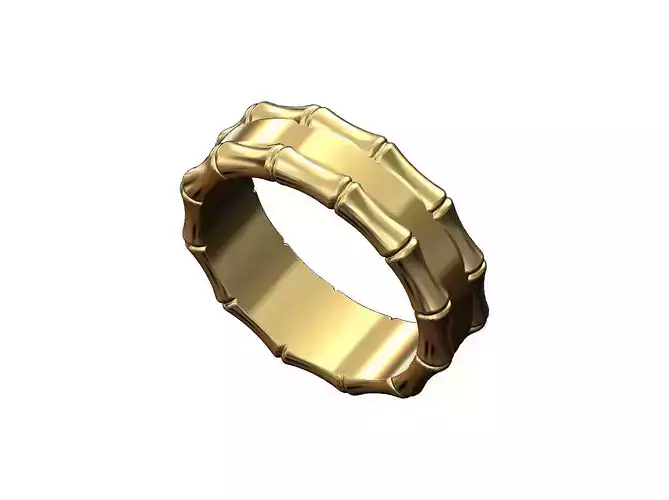 Bamboo sides fashion band US sizes 6 7 8