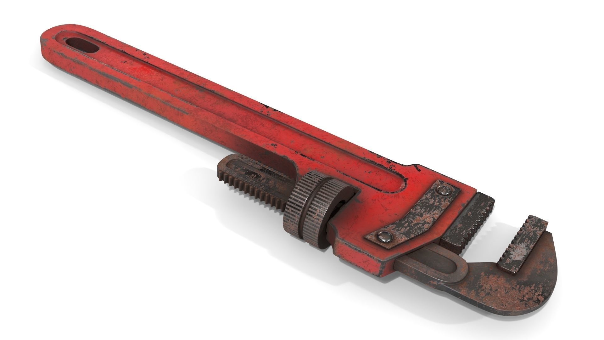 Adjustable Wrench Low-poly 3D model_1