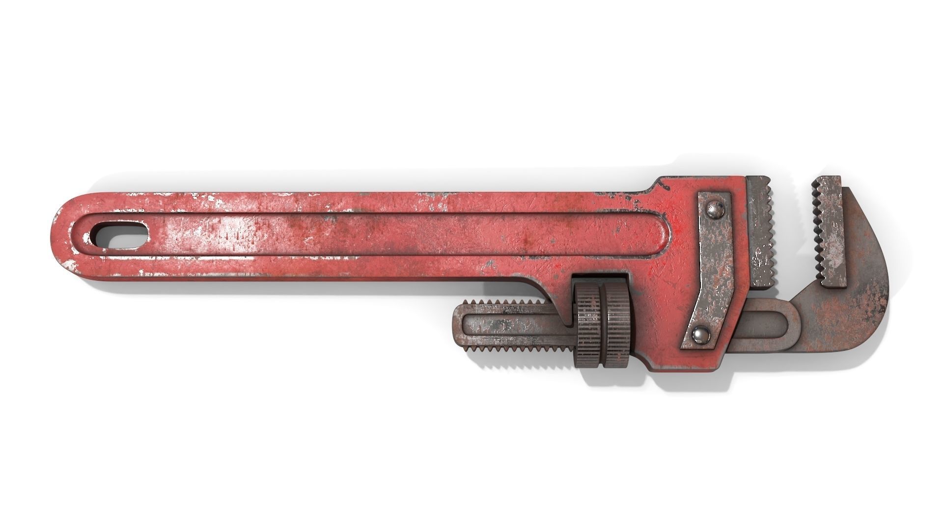 Adjustable Wrench Low-poly 3D model_4