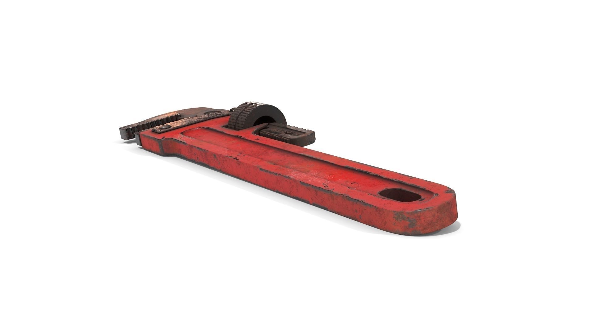 Adjustable Wrench Low-poly 3D model_7