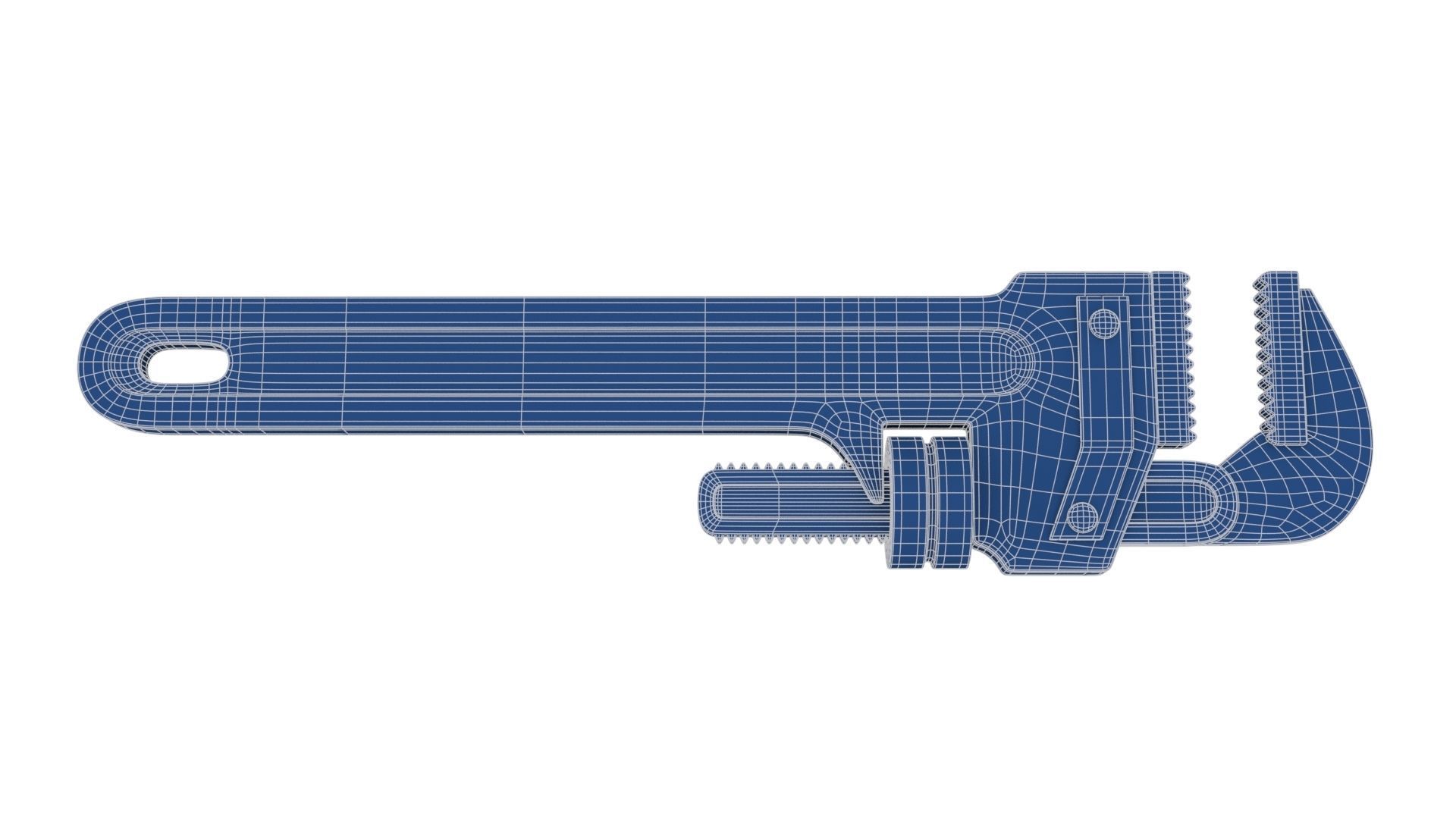 Adjustable Wrench Low-poly 3D model_24