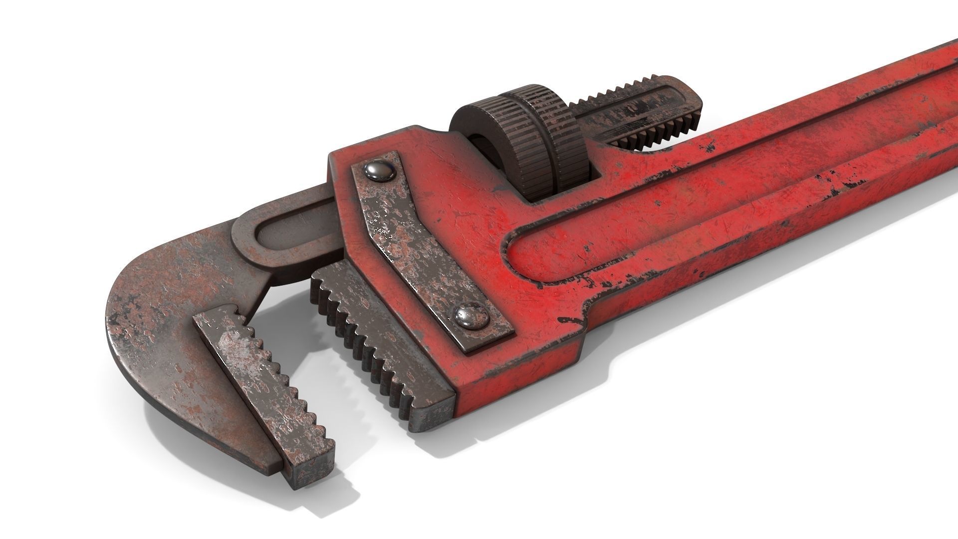 Adjustable Wrench Low-poly 3D model_8