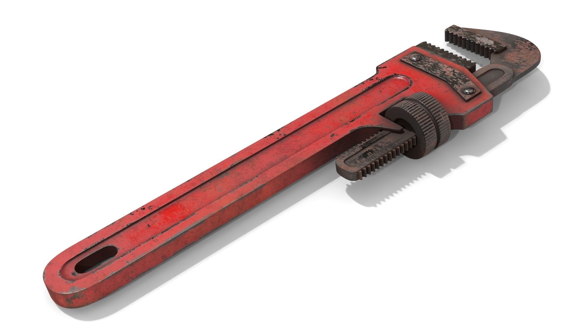 Adjustable Wrench Low-poly 3D model_3