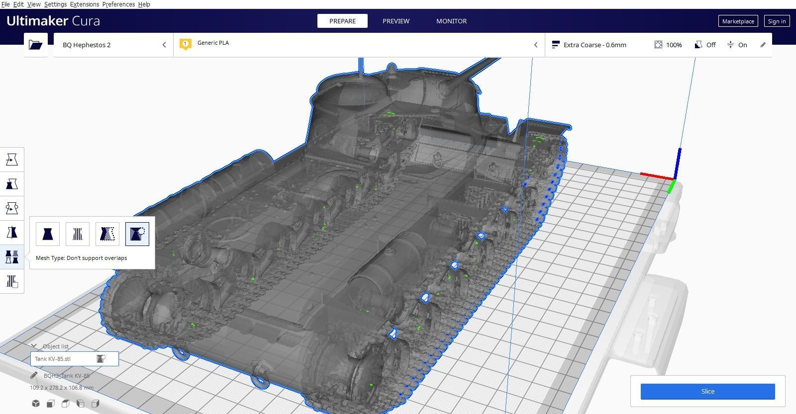 Tank KV-85 for 3D print 3D print model_8