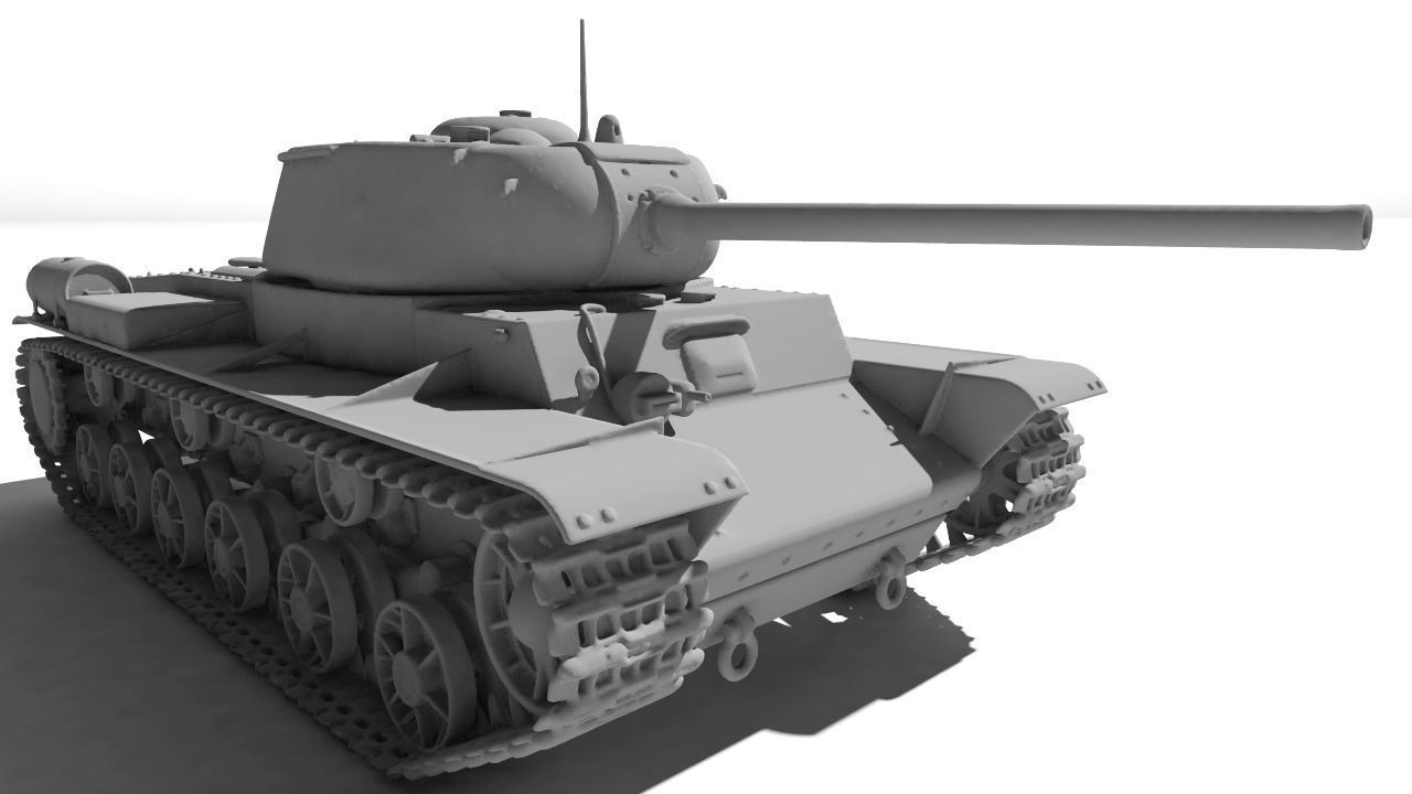 Tank KV-85 for 3D print 3D print model_4