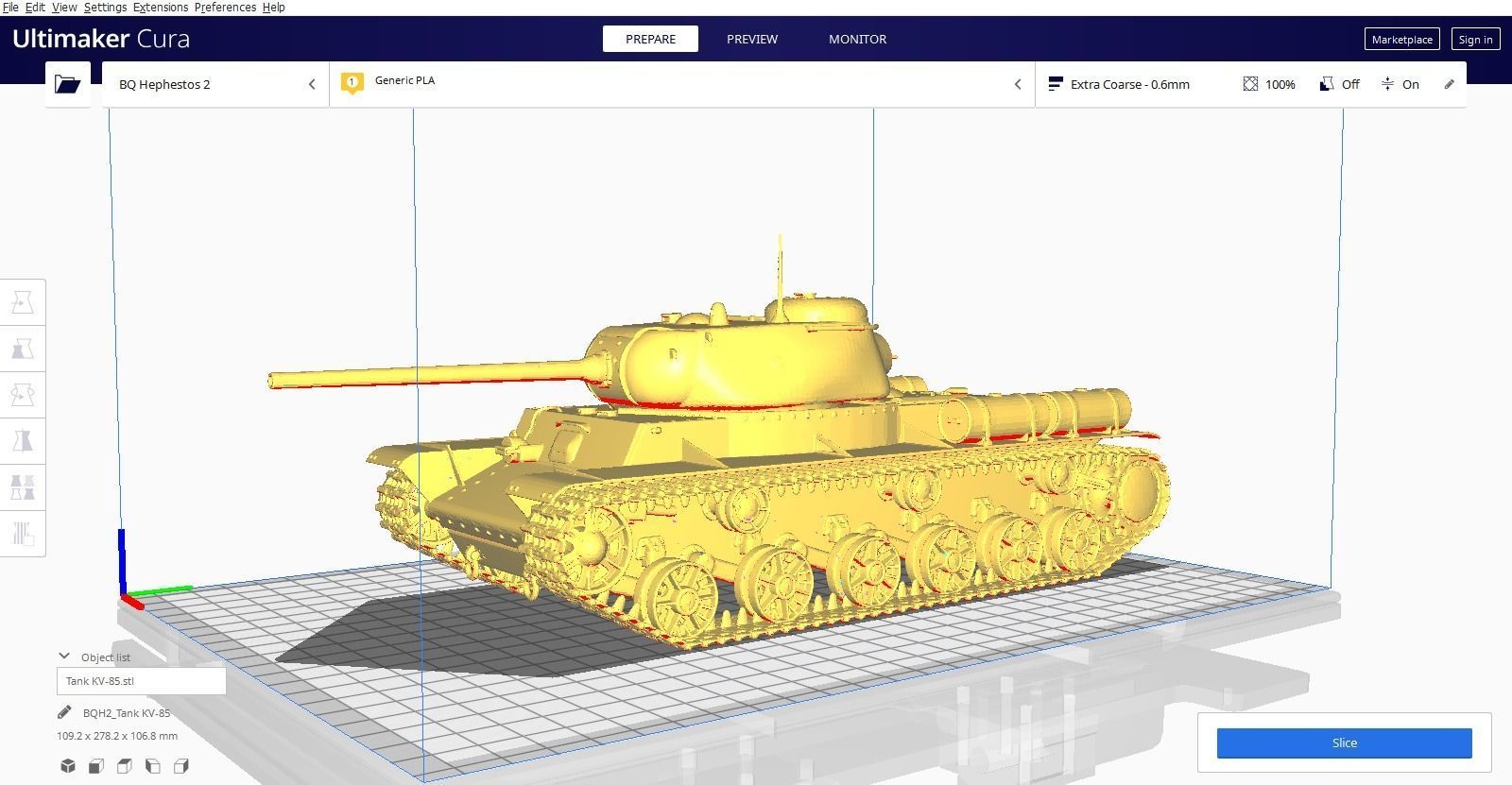 Tank KV-85 for 3D print 3D print model_7