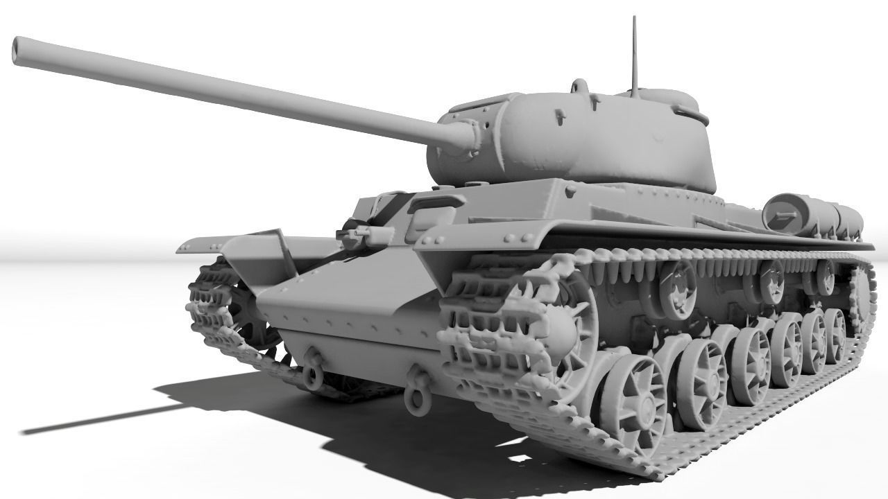 Tank KV-85 for 3D print 3D print model_3
