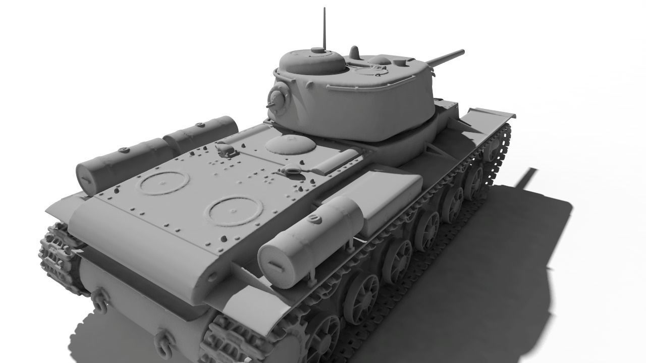 Tank KV-85 for 3D print 3D print model_5