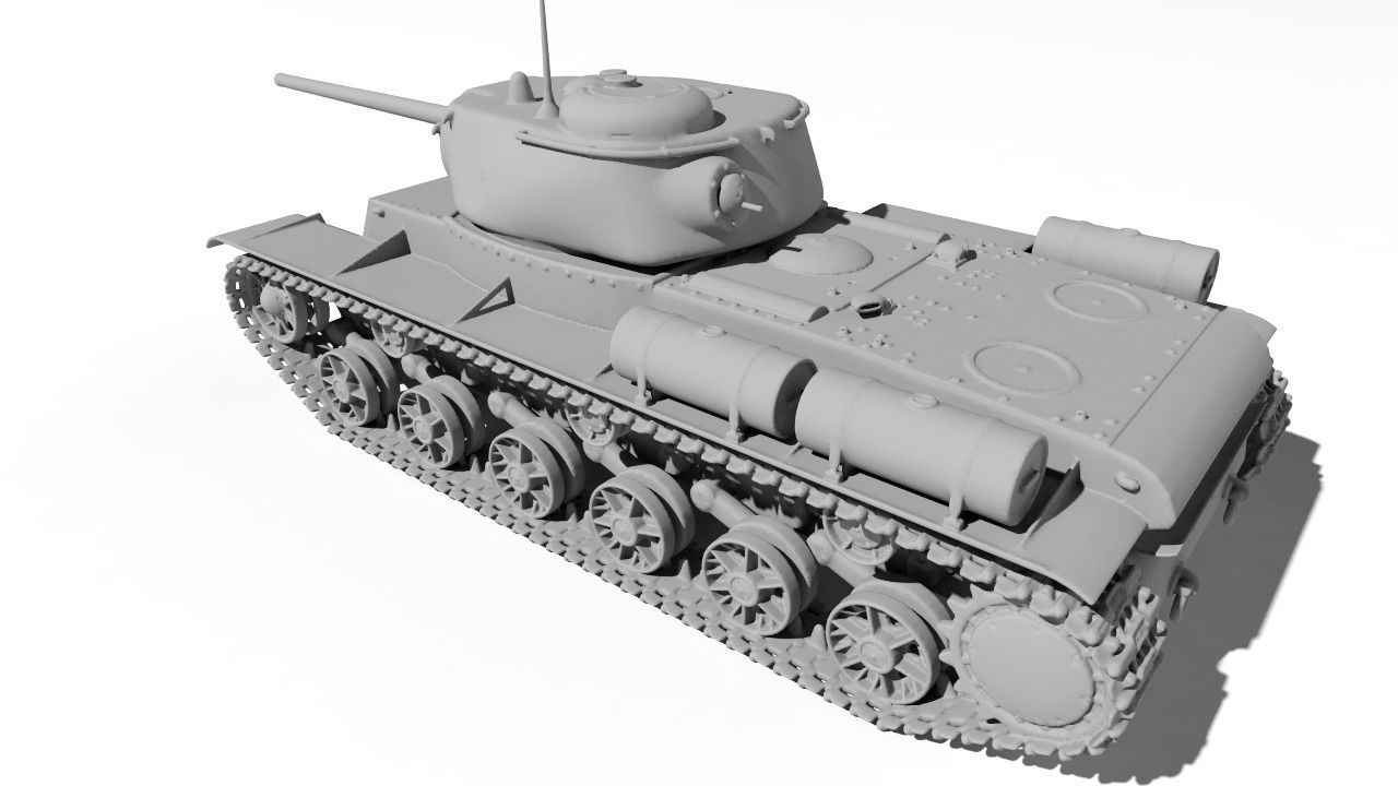 Tank KV-85 for 3D print 3D print model_1