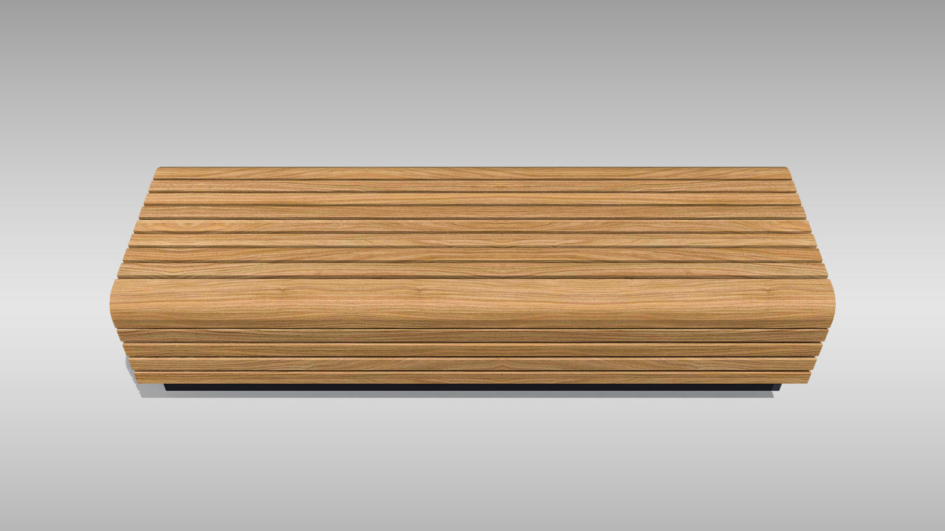 Park Bench 01 Low-poly 3D model_6