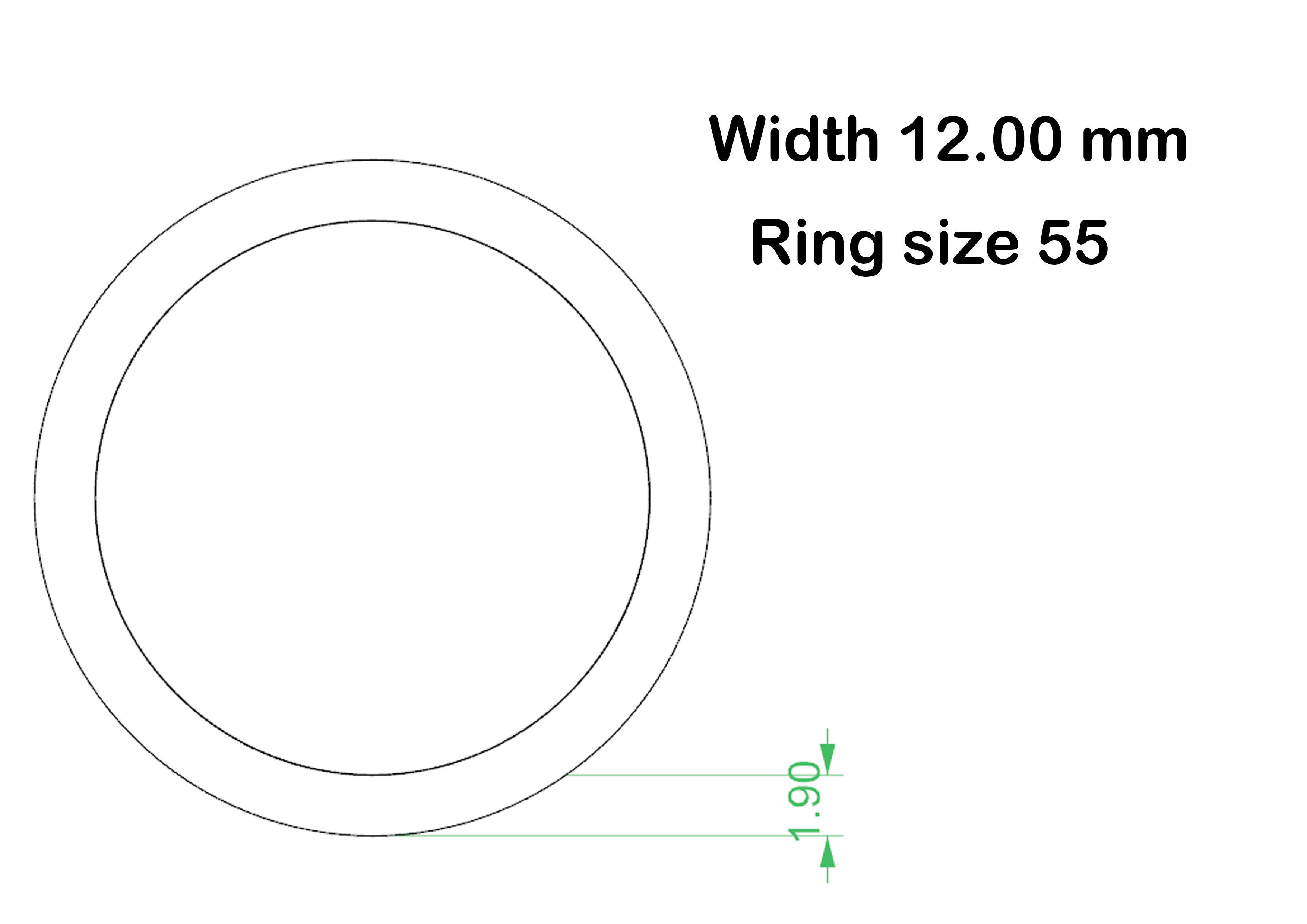 Simple wedding ring 3D print model_19
