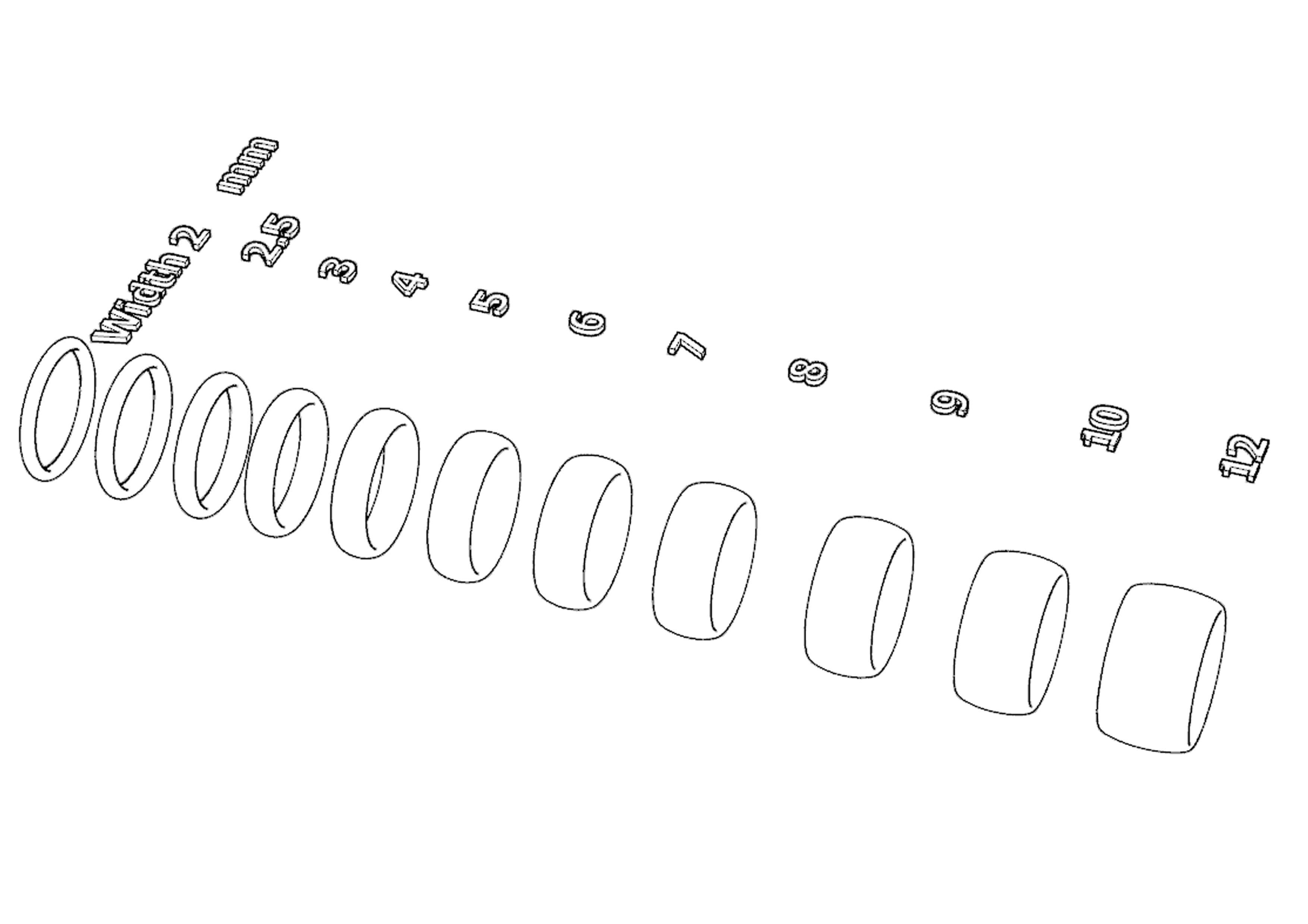 Simple wedding ring 3D print model_7