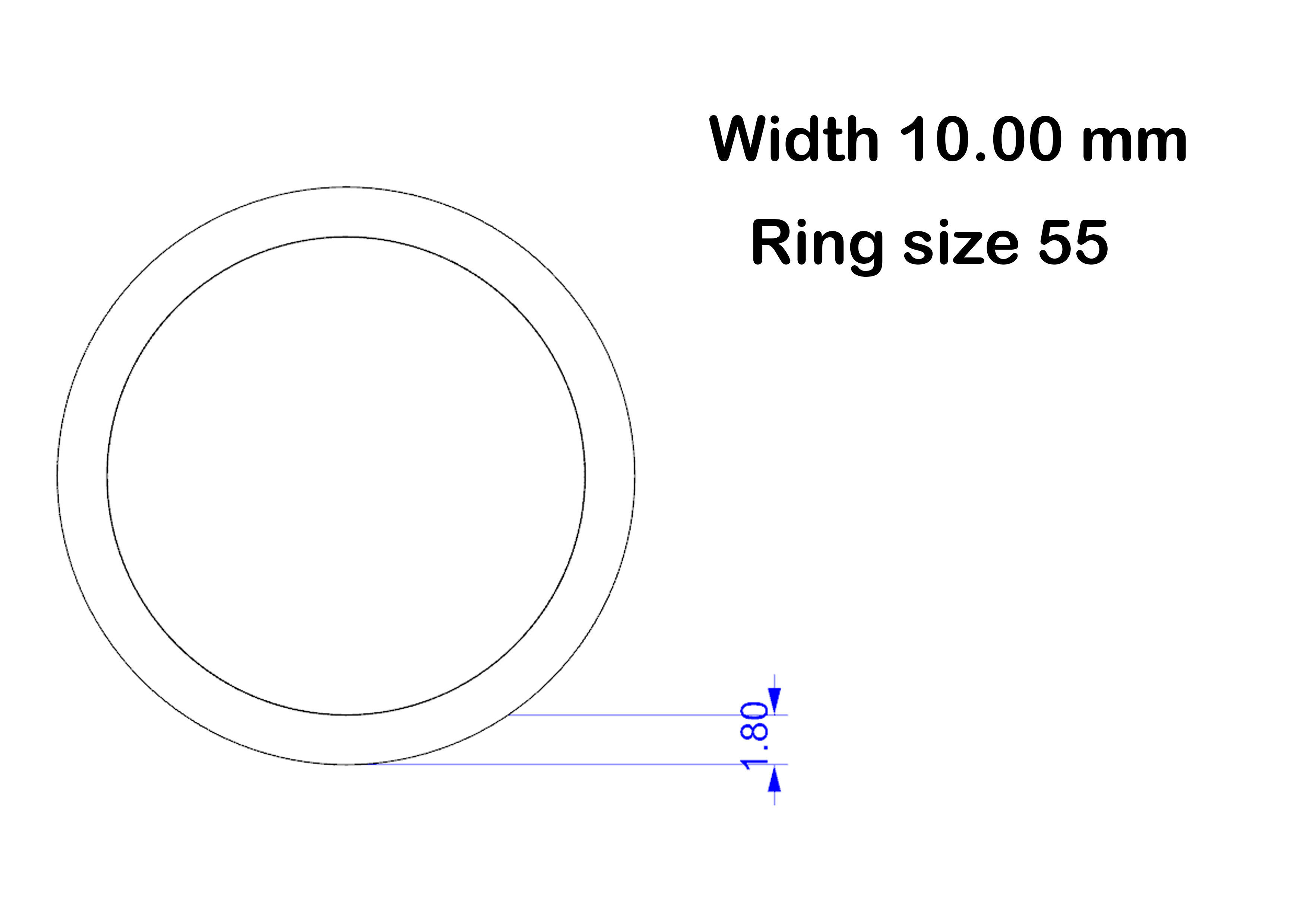 Simple wedding ring 3D print model_18