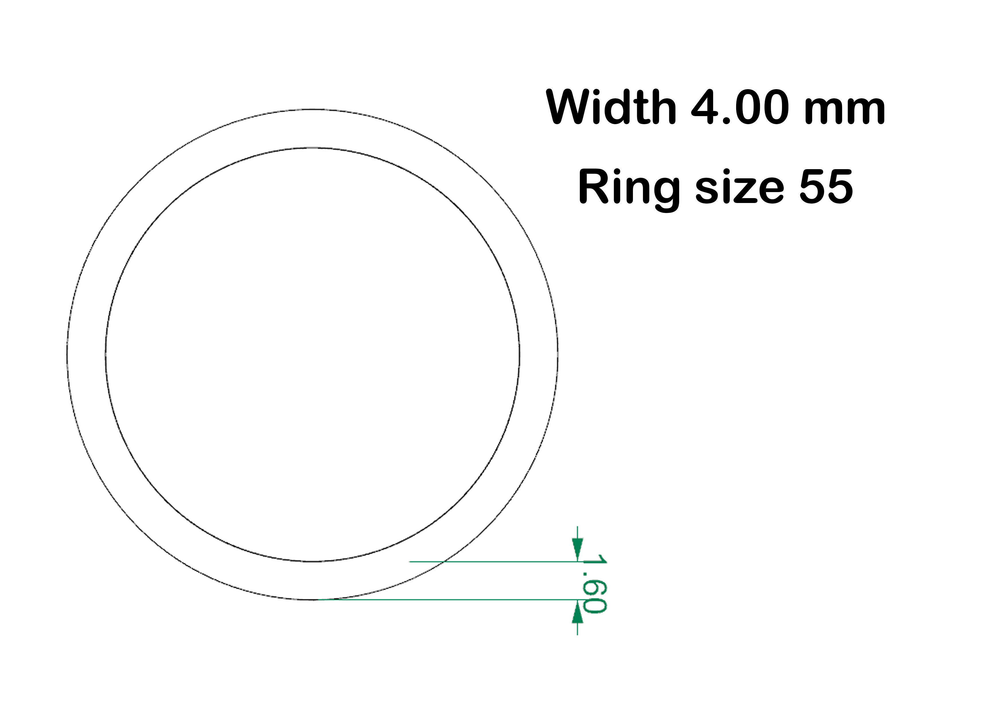 Simple wedding ring 3D print model_12