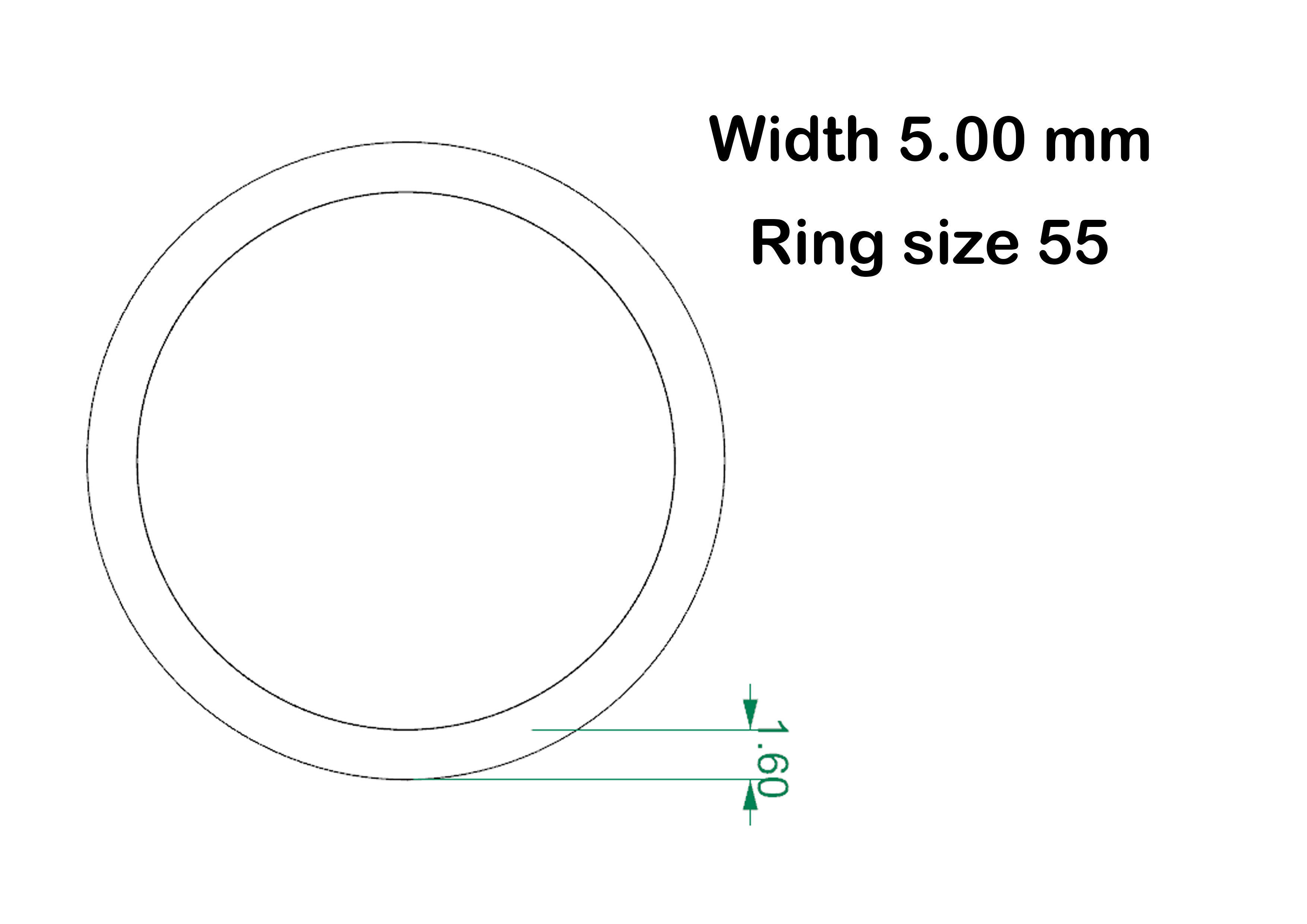 Simple wedding ring 3D print model_13