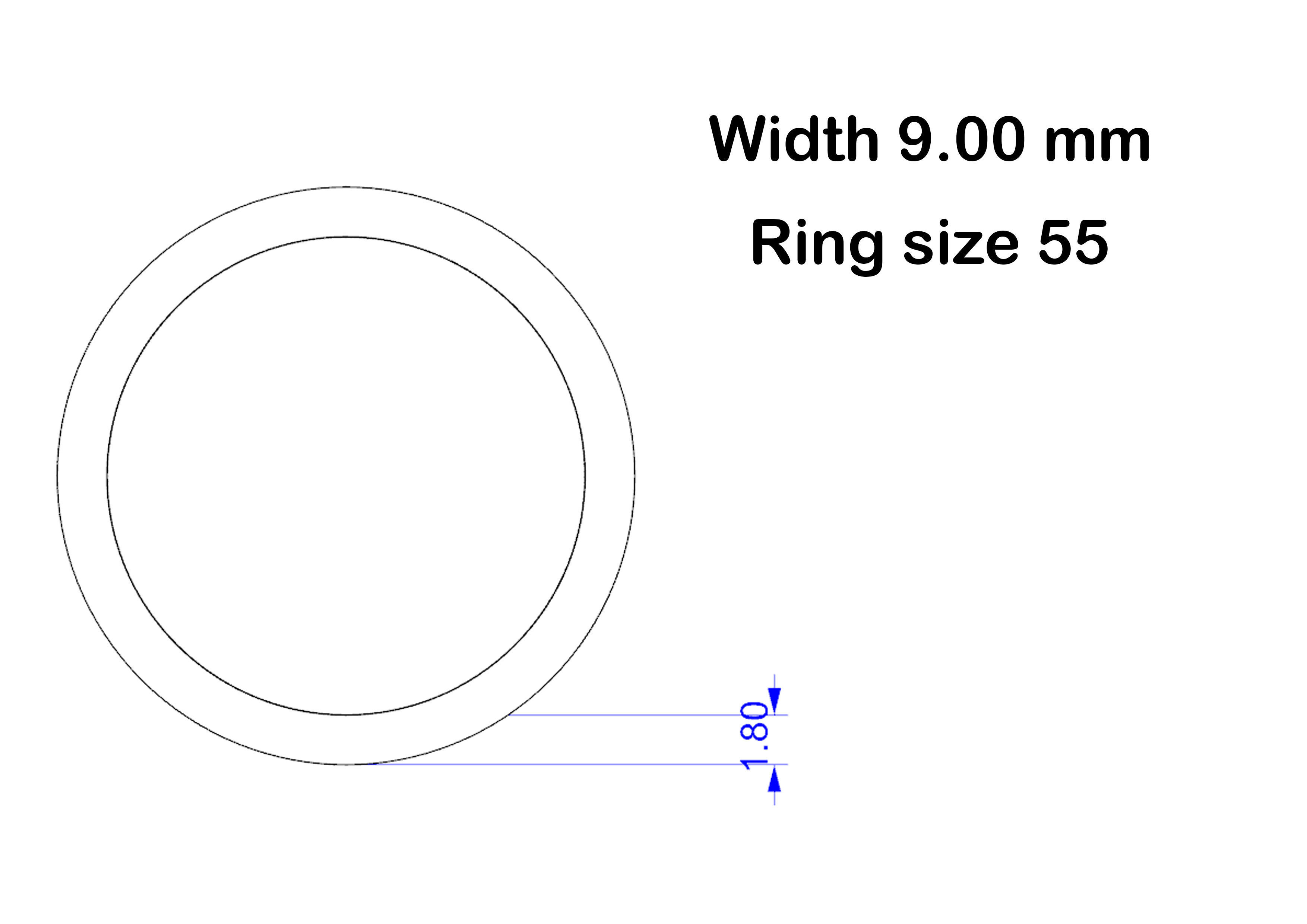 Simple wedding ring 3D print model_17