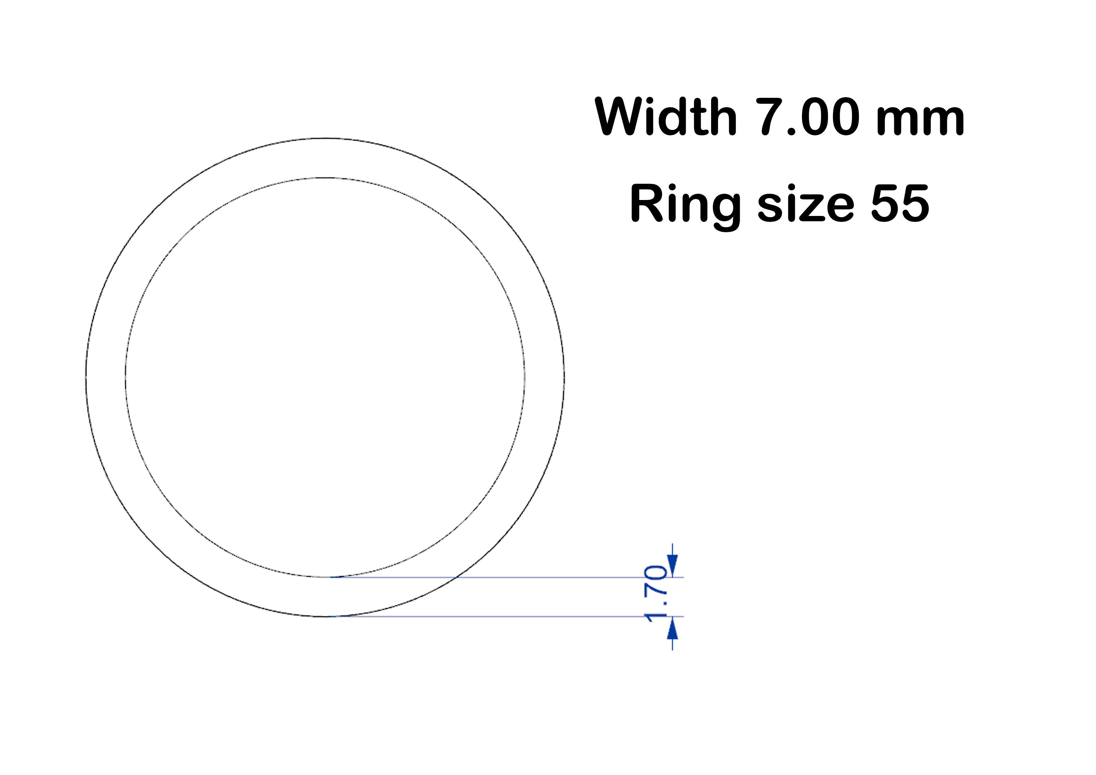 Simple wedding ring 3D print model_15