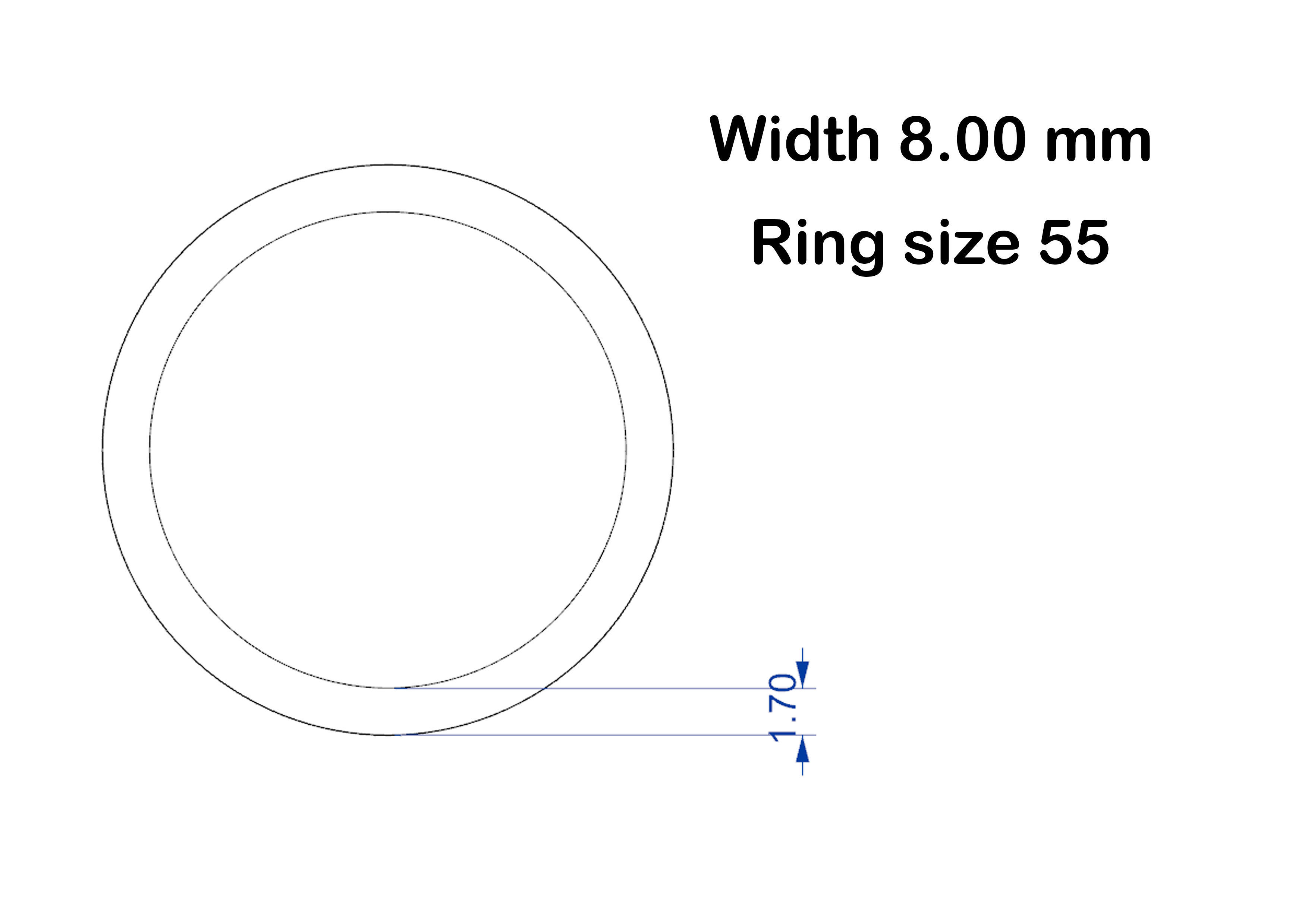 Simple wedding ring 3D print model_16
