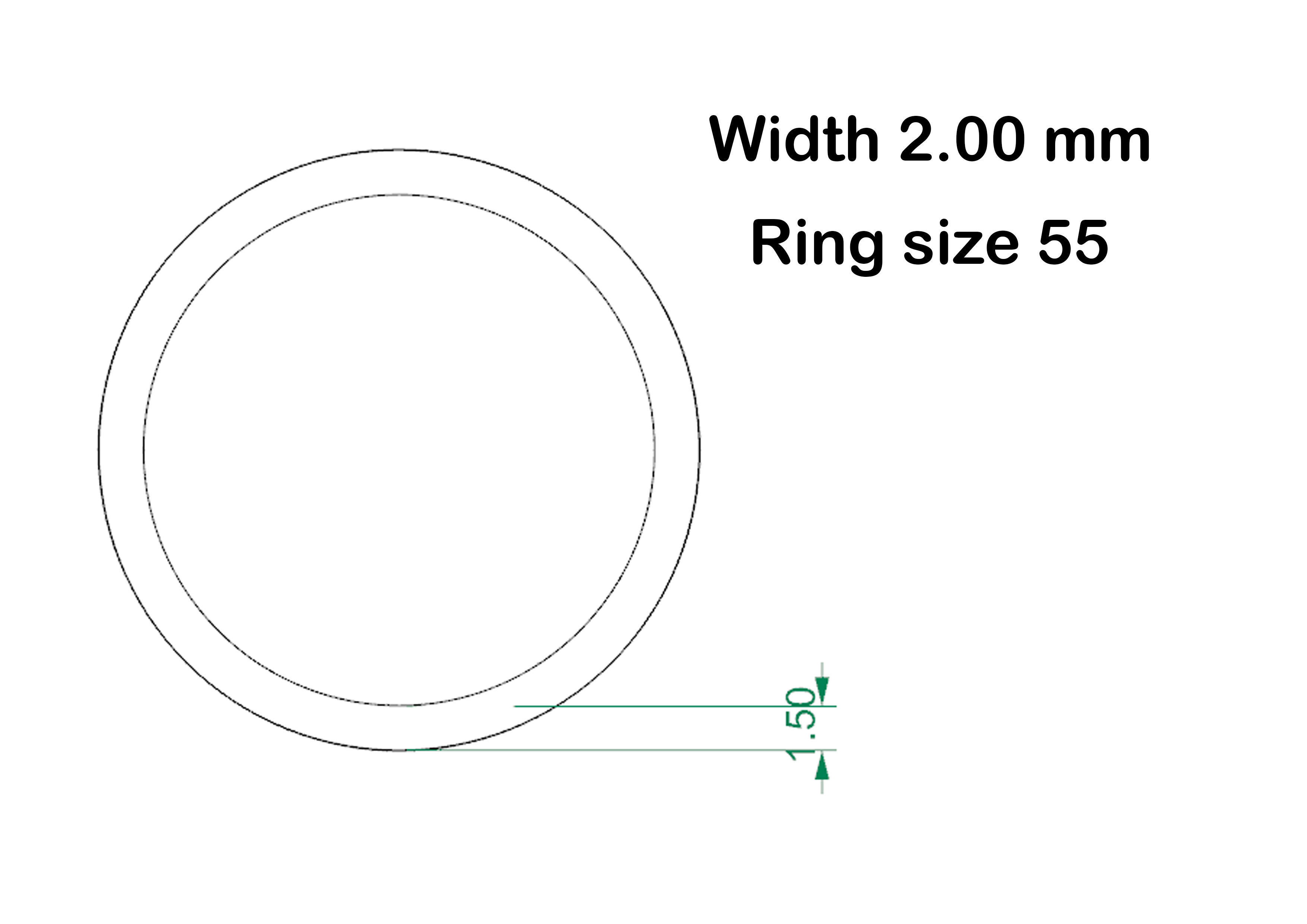 Simple wedding ring 3D print model_9