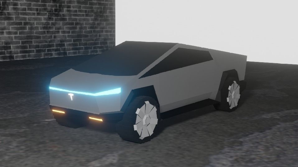 Tesla CyberTrack Low-poly 3D model_2
