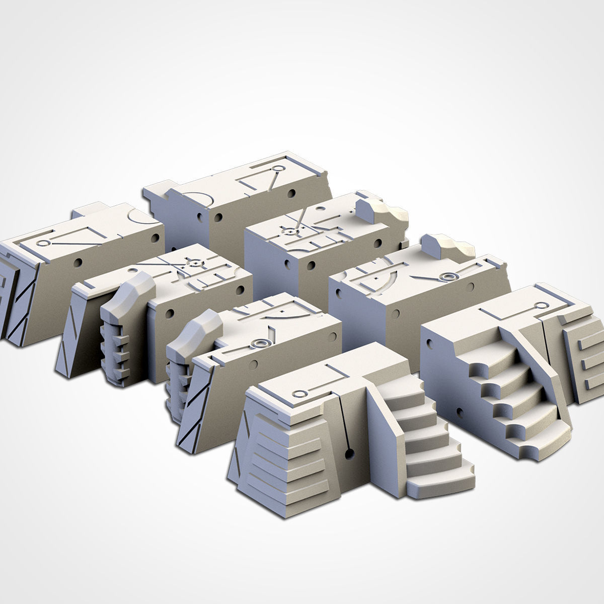 XENO PYRAMIDS 3D print model_13