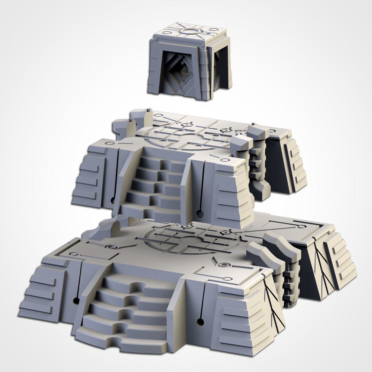 XENO PYRAMIDS 3D print model_9